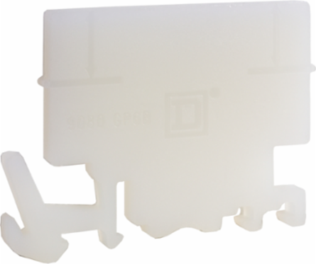 Linergy Terminal Block End Barrier, Nylon, 1.33 Inch Height, 1.8 Inch Width