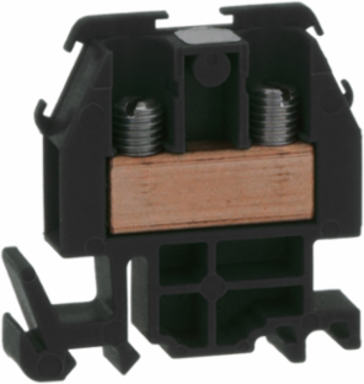 Linergy Terminal Block, 60A, 600V, Black, Copper AWG 22-8