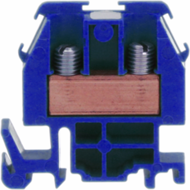 Linergy Terminal Block, 60A, 600V, Blue, 1.72 Inch Width, Box Lug Connector