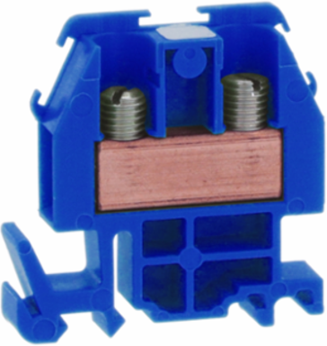 Linergy Terminal Block, 60A, 600V, Blue, 1.72 Inch Width, Box Lug Connector