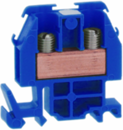 Linergy Terminal Block, 60A, 600V, Blue, 1.72 Inch Width, Box Lug Connector