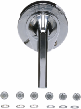 PowerPacT B/H/J Rotary Handle Assembly 3 Inch 125A-250A NEMA 3/4/4X Chrome Plated