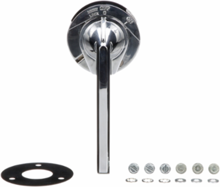 PowerPacT Handle Assembly, 6 Inch, 125A-300A, NEMA 3/4/4X, Chrome Plated