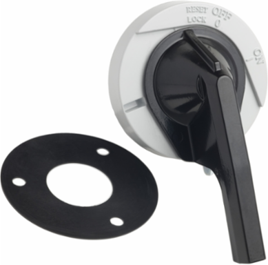 Rotary Handle Assembly, 8 Inch Length, NEMA 1/3R/12, Painted Black