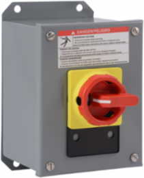 Manual Motor Switch, TeSys Vario, rotary handle, 25A, 3 pole, 10HP at 480V, metallic enclosure, UL Type 12