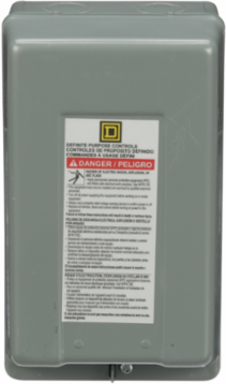 Definite Purpose Contactor Enclosure NEMA 1, 8.5 Inch Height, CSA Certified