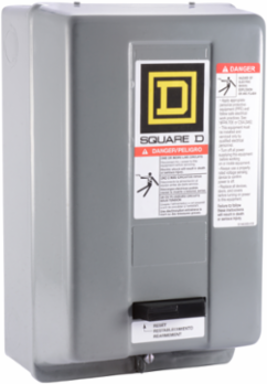 NEMA Motor Starter Type S Enclosure Size 2 12.69 Inch Tall 7.81 Inch Wide 6.31 Inch Deep