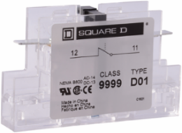 Auxiliary Contact Module for DPA Contactors, 3A at 120 VAC, 1 NC Contact