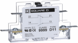 Auxiliary Contact Module, 3A at 120 VAC, 1 NO + 1 NC for 20-90A DPA Contactors