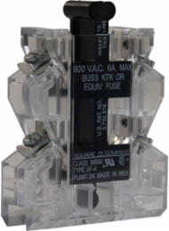 Type S Motor Starter & Contactor Fuse Holder, 6A, 600V, 2 Poles