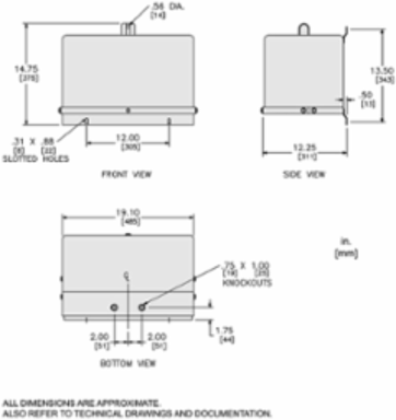 Dry Type Encapsulated Transformer 9kVA 480V Delta 208Y/120V NEMA 3R