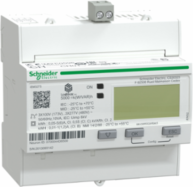 Acti9 Energy Meter with LON Communication, 1A/5A Input, MID Certified