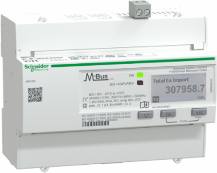 iEM3335 Energy Meter 125A M-Bus LCD Display Multi-Tariff