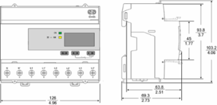 Acti9 Energy Meter, 3-Phase, LCD Display, DIN Rail-Mounted