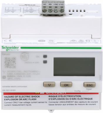 Acti9 Energy Meter, 3-Phase, LCD Display, DIN Rail-Mounted