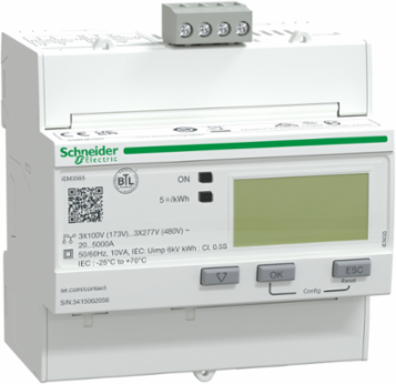 Acti9 Energy Meter, 3-Phase, 100-277V, 1 DI, 1 DO, BACnet