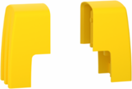 Set of 10 End Caps for Acti9 2 Poles, Yellow, Insulation Accessory