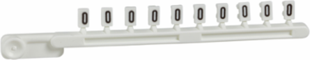 Marker, Linergy TR, clip-in marker type, character 0, numeric, strip of 10
