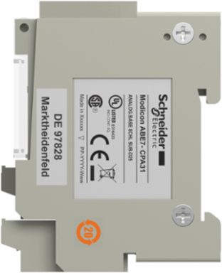 Connection Sub-Base 8 Analog Input Channels, IP20, 24V DC, 0.41 kg