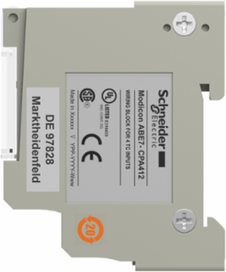 Connection Sub-Base for 4 Thermocouples, IP20 Rated, 0.18kg