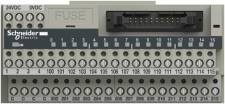 Modicon ABE7 Miniature Passive Connection Sub-Base, 16 Channels, 1.8A
