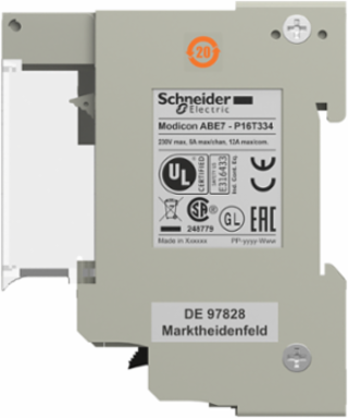 Modicon ABE7 16-Channel Relay Sub-Base, IP2X, 0.9 kg