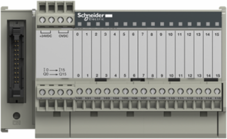 Modicon 16 Channel Electromechanical Relay Sub-Base, 125mm Width