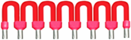 Commoning Link for AC Connection Sub-Base, 2 cm, Red