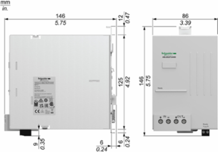 Buffer Module 24-28.8V DC 40A, DIN Rail Mount