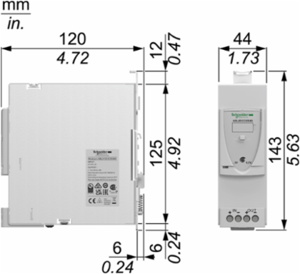 Converter Module 30W 24-28.8V DC 5V DC 6A for Industrial Power Supplies