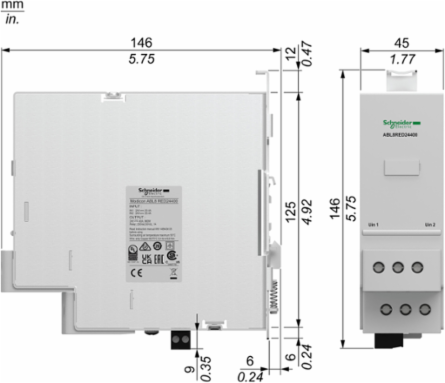 Redundancy Module 40A, 24-28.8V DC, DIN Rail Mount, 0.7 kg
