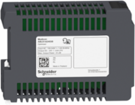 Regulated Power Supply 24V DC, 3.8A, 91.2W, DIN Rail Mounting