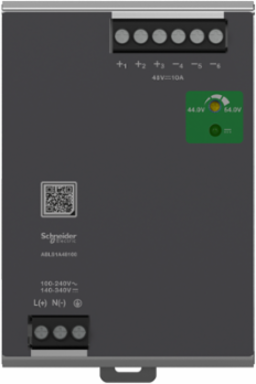 Regulated Power Supply 48V 10A Single Phase, 100-240V AC, IP20