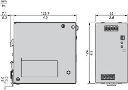 Regulated Power Supply, 380...500V AC, 48V, 10A, 3 phases, Universal