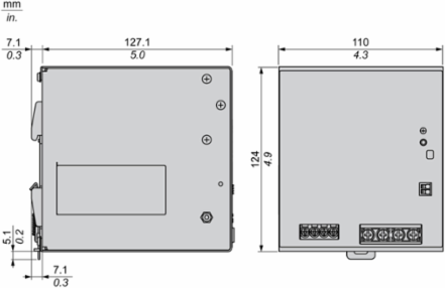 Regulated Power Supply, 380...500V AC, 48V, 20A, 3 phases, Universal