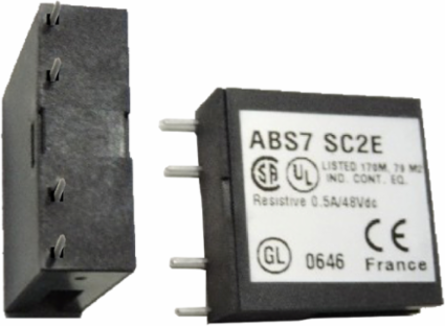 Plug-in Solid State Relay 10 mm 5-48 V DC 0.5 A Output Relay