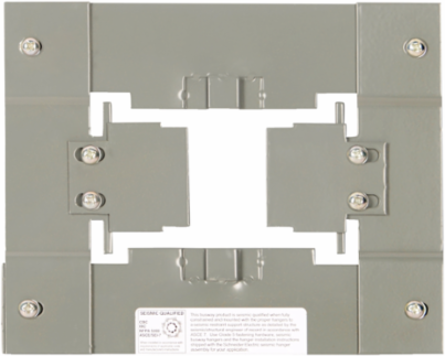 Wall flange, I-Line Busway, 1600A, 600VAC, 3 phase, 4 wire, vertical, copper [TAA]
