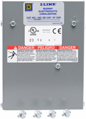 End cap, I-Line Busway, 400A, 600VAC, 3 phase, 4 wire [TAA]