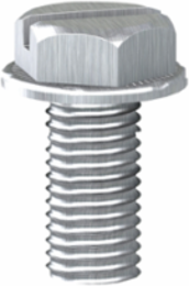 Fixing Screw Set of 100, M5 ISO Thread, 18 mm Length, Slotted Hexagonal Head