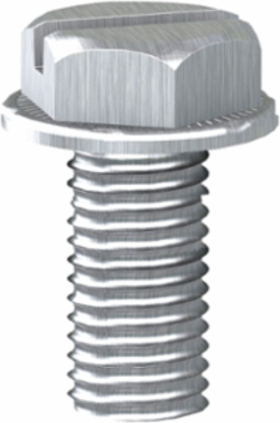 Fixing Screw M6 x 18mm, Set of 100, Slotted Hexagonal