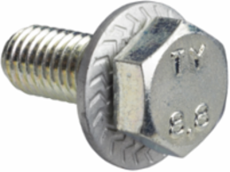 Hexagonal Fixing Screw M8 x 20, Set of 10, 0.024 kg