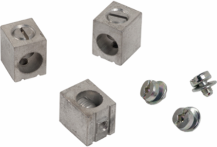 Circuit Breaker Mechanical Lug Kit 35-110A Set of 3, Halogen Free, Aluminium