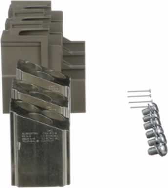 PowerPact P Mechanical Lug Kit, 1200A, Aluminum, 3/0 to 750 kcmil, Set of 3