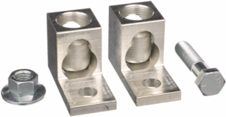 PowerPacT R Circuit Breaker Lug Kit, 2500A, 1/0 AWG to 750 kcmil, Aluminum, Qty 2