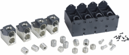 PowerPacT L-frame Circuit Breaker Lug Kit, 400-600A, 4P, Aluminum