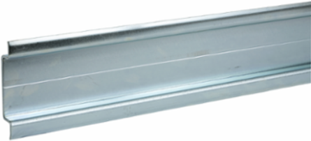 Steel Omega Din Rail 2000 mm x 75 mm x 15 mm, Set of 6