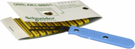 Yellow Clip-in Markers for Linergy TR Cable Ends, Set of 200, A-Z