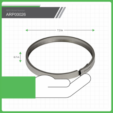 EZ Meter-Pak Stainless Steel Sealing Ring 7.3 Inch Width, UL Listed