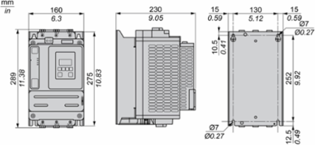 Soft starter, Altivar Soft Starter ATS430, 110A, 208 to 600V AC, control supply 110 to 230V AC