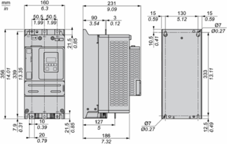 Soft starter, Altivar Soft Starter ATS430, 170A, 208 to 600V AC, control supply 110 to 230V AC